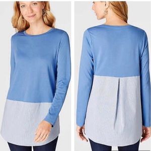 NWT J. Jill Lapis Crew Neck Tunic